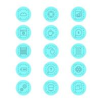 Icon Set Of Search Engine Optimization For Personal And Commercial Use... vector