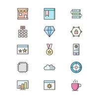 Icon Set Of Search Engine Optimization For Personal And Commercial Use... vector