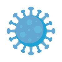 covid19 pandemic particle isolated icon vector