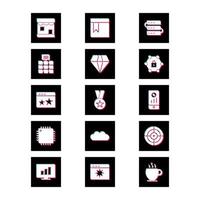 Icon Set Of Search Engine Optimization For Personal And Commercial Use... vector