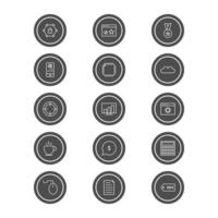 Icon Set Of Search Engine Optimization For Personal And Commercial Use... vector