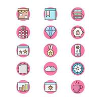 Icon Set Of Search Engine Optimization For Personal And Commercial Use... vector