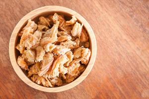 Top view of fried shrimp photo