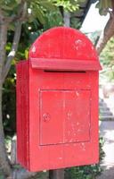 Red mail box photo