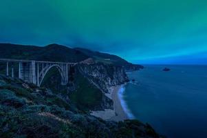 Bixby Bridge near water photo