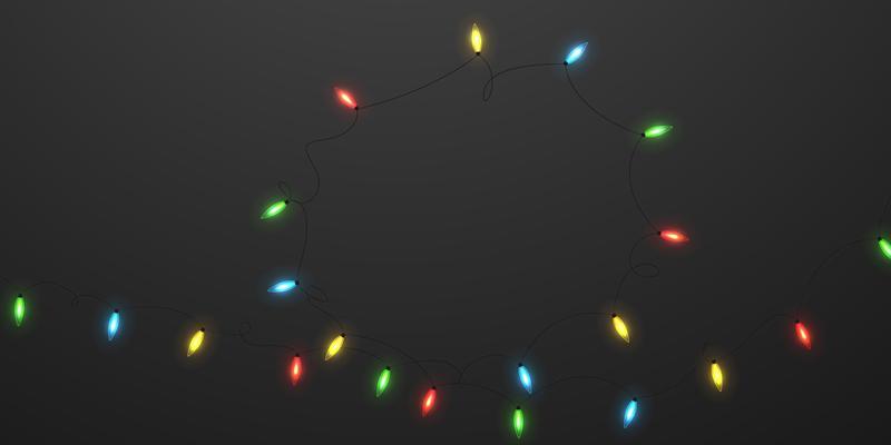 Christmas lights colorful abstract element that can be used cover decoration bokeh background