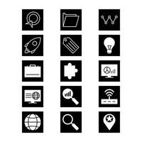 Icon Set Of Search Engine Optimization For Personal And Commercial Use... vector