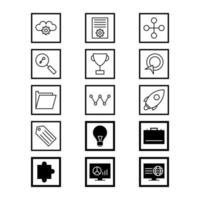 Icon Set Of Search Engine Optimization For Personal And Commercial Use... vector