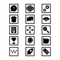 Icon Set Of Search Engine Optimization For Personal And Commercial Use... vector