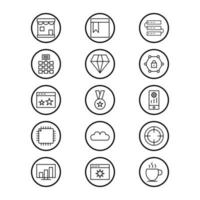 Icon Set Of Search Engine Optimization For Personal And Commercial Use... vector