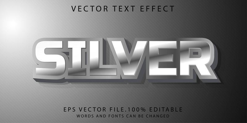 text effect silver