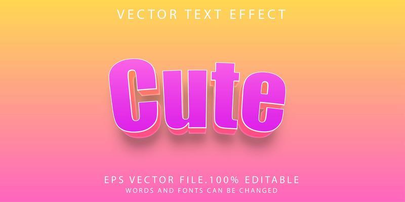 text effect cute