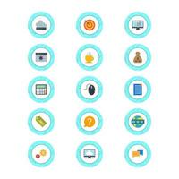 Icon Set Of Search Engine Optimization For Personal And Commercial Use... vector