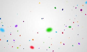 Confetti and colorful ribbons. Celebration background template vector