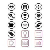 Icon Set Of Search Engine Optimization For Personal And Commercial Use... vector