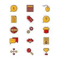 Icon Set Of Search Engine Optimization For Personal And Commercial Use... vector