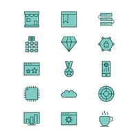 Icon Set Of Search Engine Optimization For Personal And Commercial Use... vector