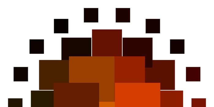 Light Orange vector pattern in square style.