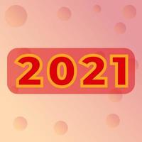 Happy New Year 2021 Background Template vector