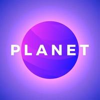 Space planets abstract background vector