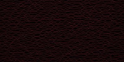 Dark Red vector pattern with wry lines.