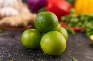 Close-up of a pile of limes