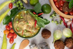 Green curry chicken photo