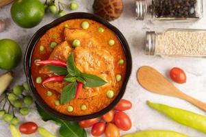 Red curry chicken photo