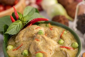 Green curry chicken photo