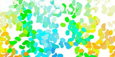 Light blue, yellow vector template with abstract forms.