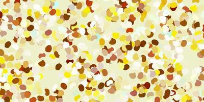 Light blue, yellow vector template with abstract forms.
