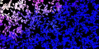 Dark pink, blue vector template with abstract forms.
