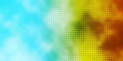 Light Blue, Yellow vector background with circles.