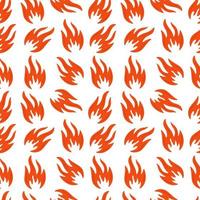 Fire symbols seamless pattern vector