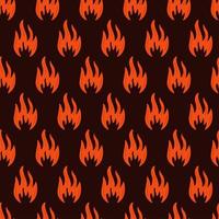 Fire symbols seamless pattern vector