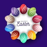 Easter egg banner vector