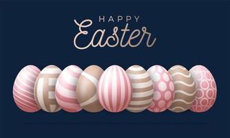 Happy easter greeting card vector illustration