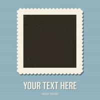 Vintage photo frame vector design illustration isolated on background