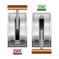 On and off switch vector design illustration isolated on white background