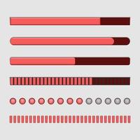 Loading bar set vector