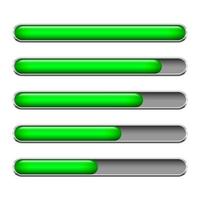 Loading bar set vector