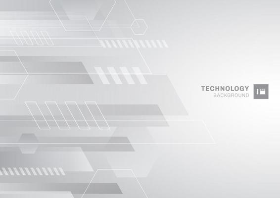 Abstract technology concept gray and white geometric corporate design background.