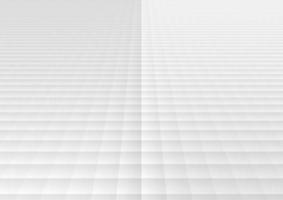 Fondo de perspectiva de patrón de cuadrícula cuadrada geométrica blanca y gris abstracta y textura vector