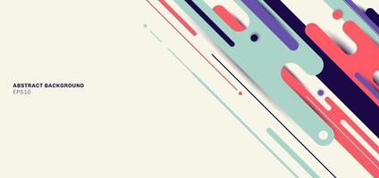 Banner web template design abstract dynamic rounded lines diagonal pattern geometric background vector