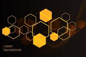 Hexagon honeycomb background. Simple pattern of bees' honeycomb cells. Illustration. Vector. Geometric print. vector