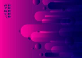 Abstract geometric dynamic shapes composition blue and pink gradients background. vector