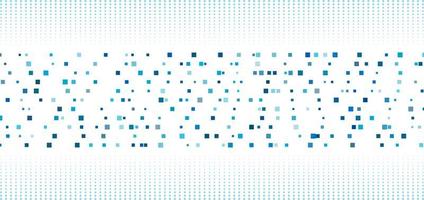 Abstract blue square pattern with halftone on white background vector