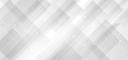 Abstract background modern technology white and gray square geometric overlapping lines. vector