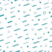 Abstract seamless pattern with light blue geometric design elements vector