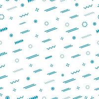 Abstract seamless pattern with light blue geometric design elements vector